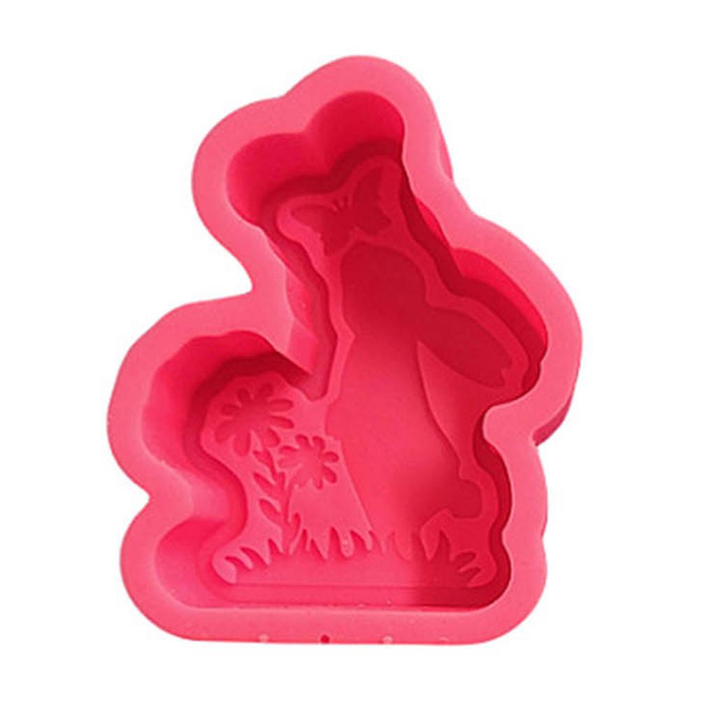 Rabbit Resin Molds Kissing Rabbit Candle Molds for Candle Animal Resin Molds for Making Candle Soap Fondant Decorations