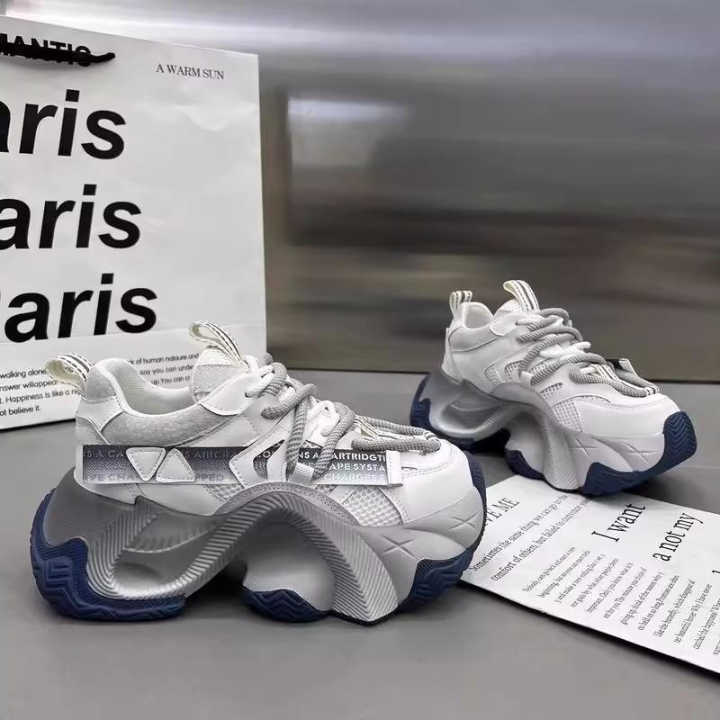 Dad Shoes Girl 2025 Autumn New Breathable Mesh European Platform Sneakers Versatile Casual Shoes ins Trendy Shoes