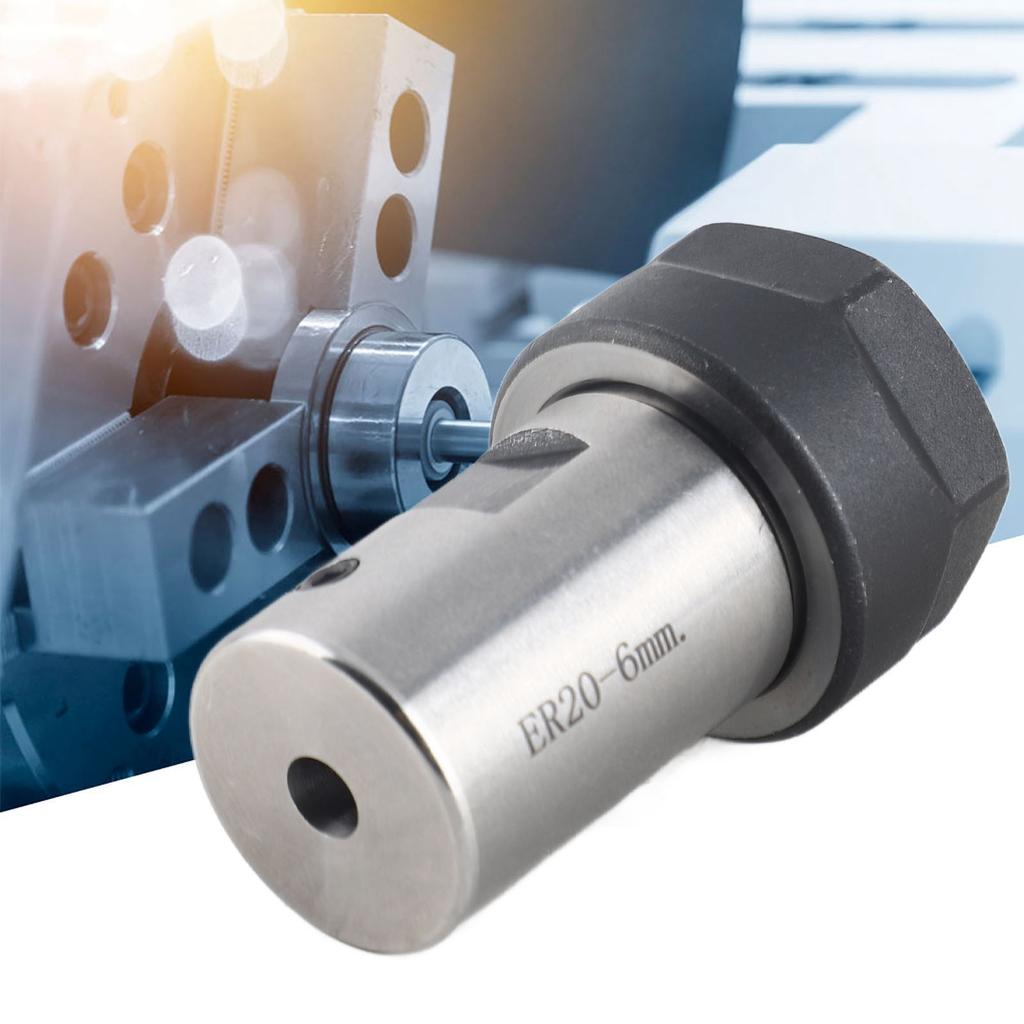 C25‑ 20‑50L Collet Block Chuck Collet Hold Spindle Motor Shaft Clamping Tool Bar (6mm)
