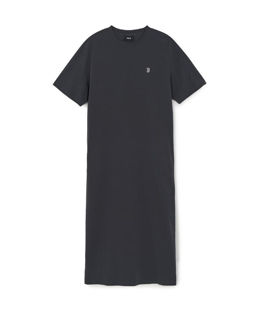 Emelbi Women'S Basic Long Dress Bos (D.Charcoal Grey)