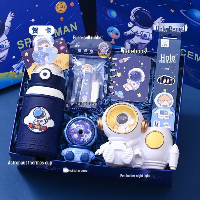 Children's Day Astronaut Stationery Gift Box for 10-Year-Old Boys - Surprise Birthday & Back-to-School Gift