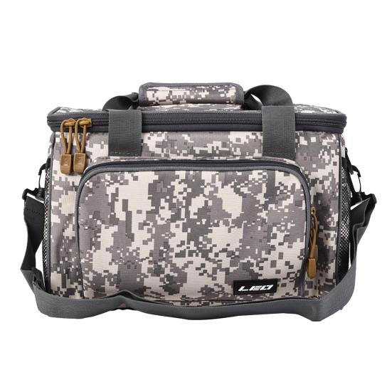 Fishing Tackle Bag Square Multi-pocket Smooth Zipper Adjustable Shoulder Strap Portable Large Capacity