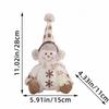 Christmas Short Leg Snowman Doll Decoration Warm Brown Knitted Doll Living Room Sofa Home Decor