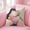 My HHappy MarriageE Anime Cushion Cover Natural Linen Pillow Case DoubleSided Print Decorative Sofa Pillowcase Home Decor Gift