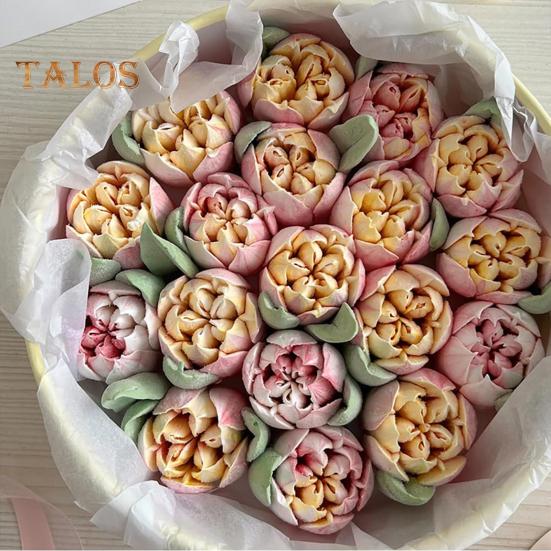 Boquillas rusas para manga pastelera con forma de rosa, de acero inoxidable, extragrandes, para glaseado y decoración de pasteles.