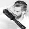 Hair Styling Comb - 2-in-1 Teasing & Curling Blow Dry Brush for Men's Pompadour & Women's Volumizing, Root Lift & Smoothing Home Salon Tool