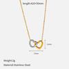 316L Stainless Steel Heart Necklace Luxury Clavicle Chain Premium Sweater Chain Titanium Steel Jewelry