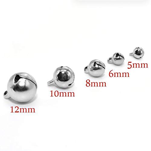 Mini Silver Bells, Animal-Safe Stainless Steel, Perfect for Kids, Handmade Crafts, and More (12mm, 10 Pieces)