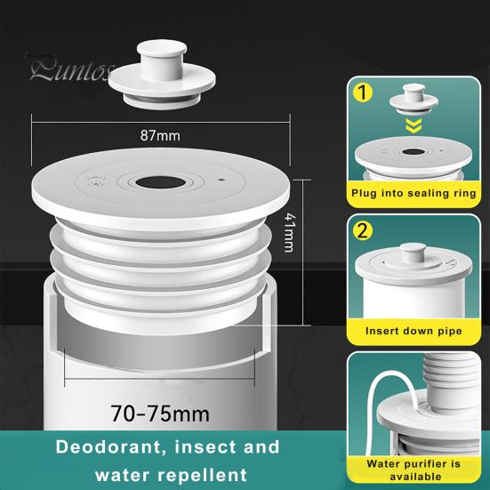 Universal Bathtub Drain Stopper Multi-use Sewer Pipe Deodorant Sealing Ring Plug Silicone Stopper Plugs for Bathroom Tub Wash Basin Kitchen