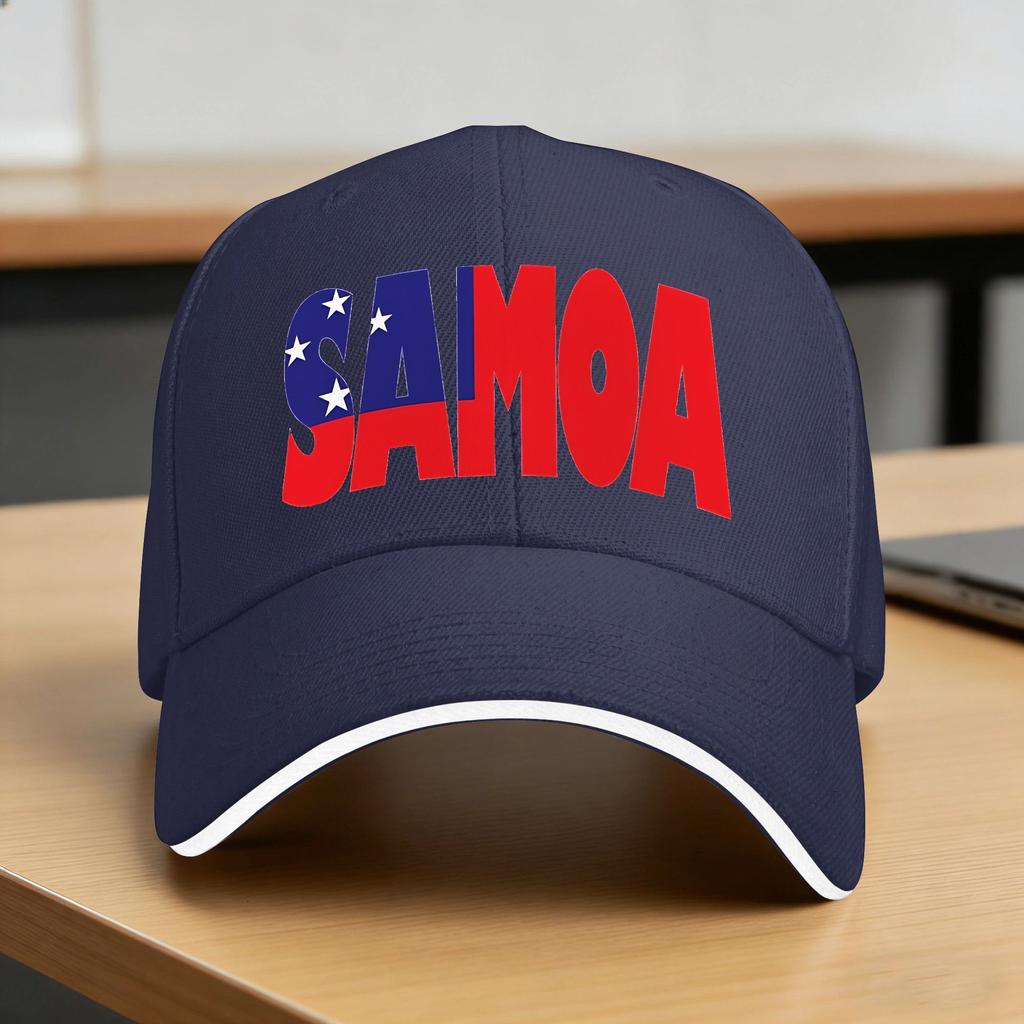 Samoa Flag Casual Baseball Cap Outdoor Gym Trucker Hat Summer Adjustable Men Adult Y2k Funny Baseball Caps