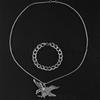 Vintage Eagle Pendant Necklace For Men And Women Hip Hop Punk  Casual Jewelry