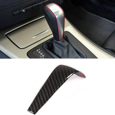 1 Uds. Perilla de palanca de cambio de coche/cabezal de puesto de marchas/pegatina de marco de pomo de palanca de cambios para BMW Serie 1 E87/ Serie 3 E90 E92 E93/ X1 E84