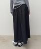 Daiaegeuneol Stitched Trapeze Skirt (Black)