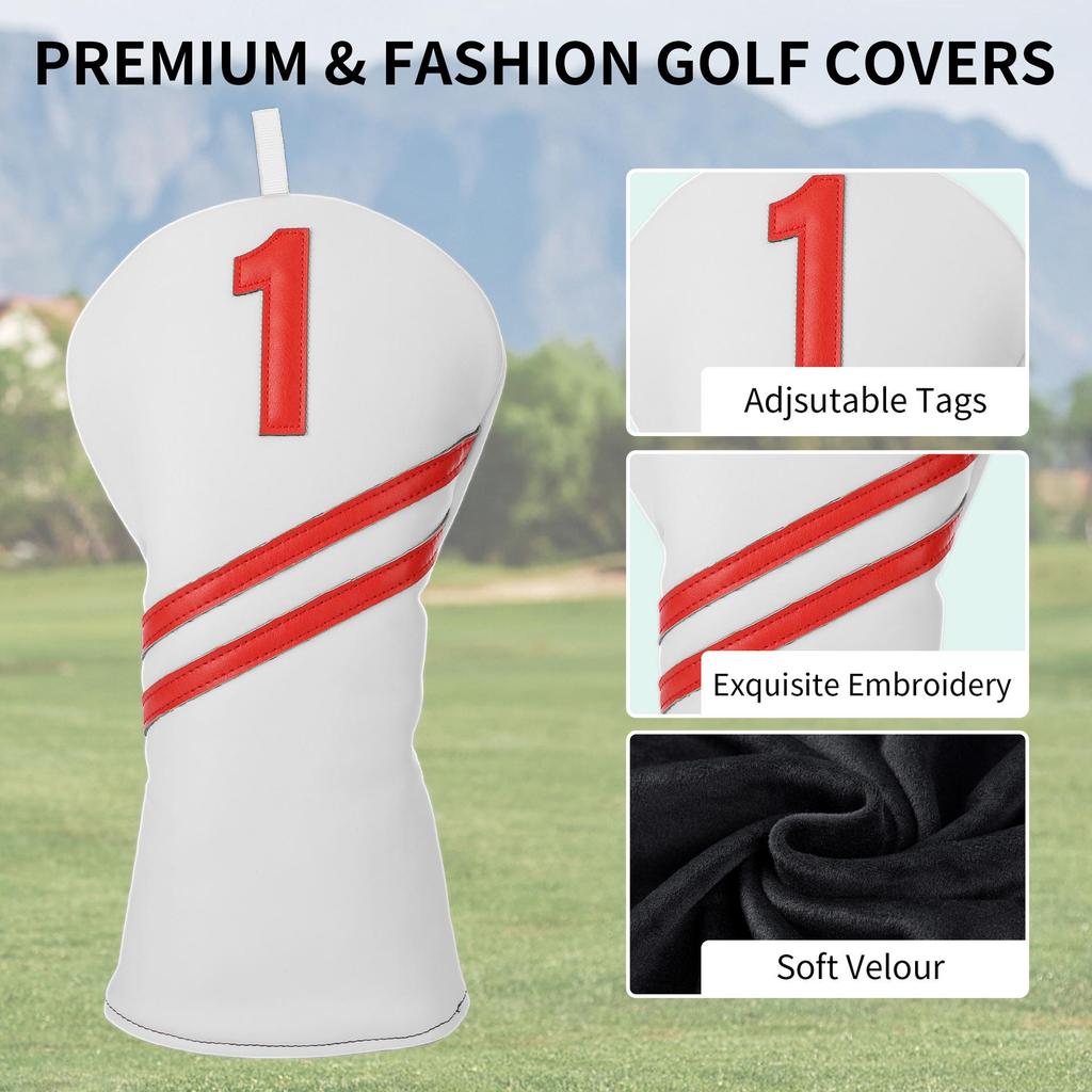 Cross-Border Golf Club Head Covers: Digital Stripe Design