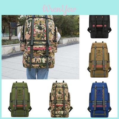 Outdoor Camping Backpack 130l Oxford Material With Breathable And Antibacterial Features For Hiking And Travel