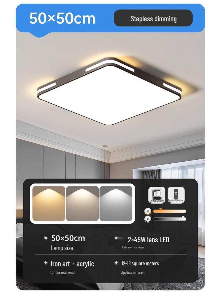 Ultra-Bright Modern Minimalist Ceiling Chandelier for Living Room and Bedroom - Energy-Saving Home Lighting Fixture