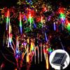 Multicolor Meteor Shower Rain Lights 8 Tube Outdoor Raindrop Lights  Wedding