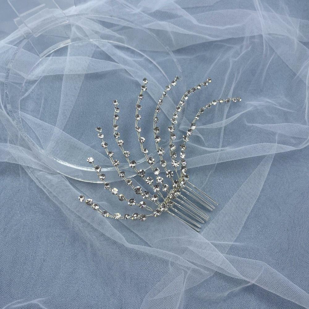 Sparkling Bride Crown Tiaras Elegant Wedding Hair Accessories Banquet Event