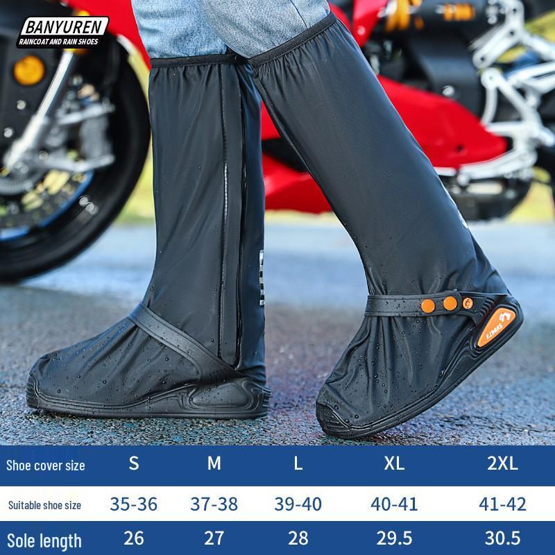 Thickened Non-Slip Reusable PVC Rain Shoe Covers for Men & Women