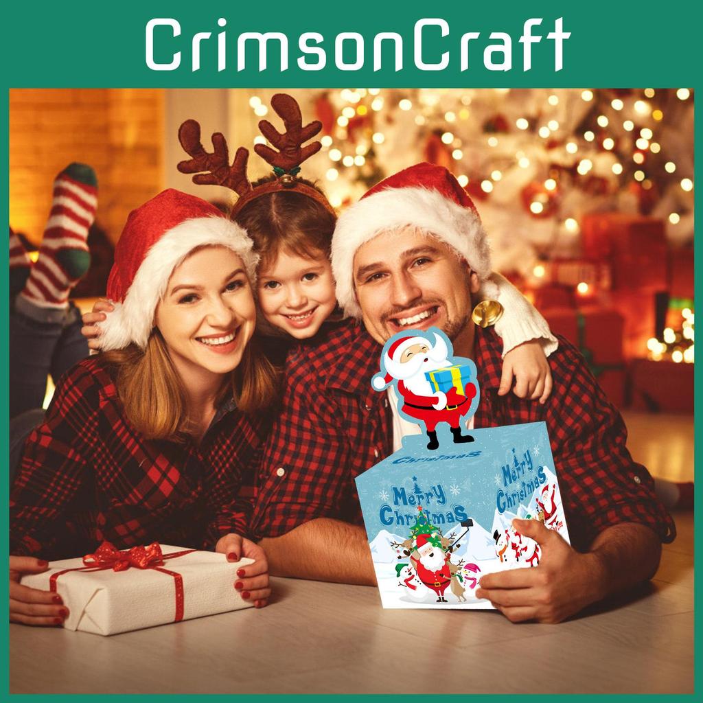 Santa Claus Party Decorations Paper Props Gift Box For Festive Events And Gifts