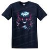 Ken Takakura Anime T Shirt W/ Neon Demon Mask Lightning Horror Graphic Art Tee