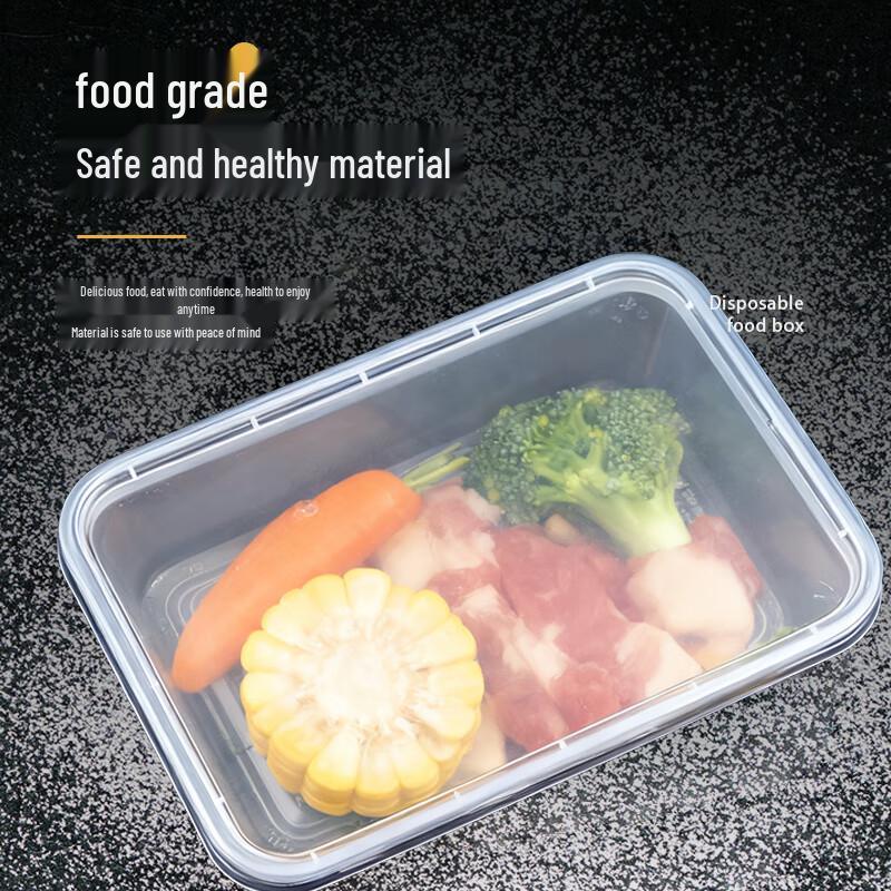 Einweg-Kunststoff-Lebensmittelbehälter mit Deckel