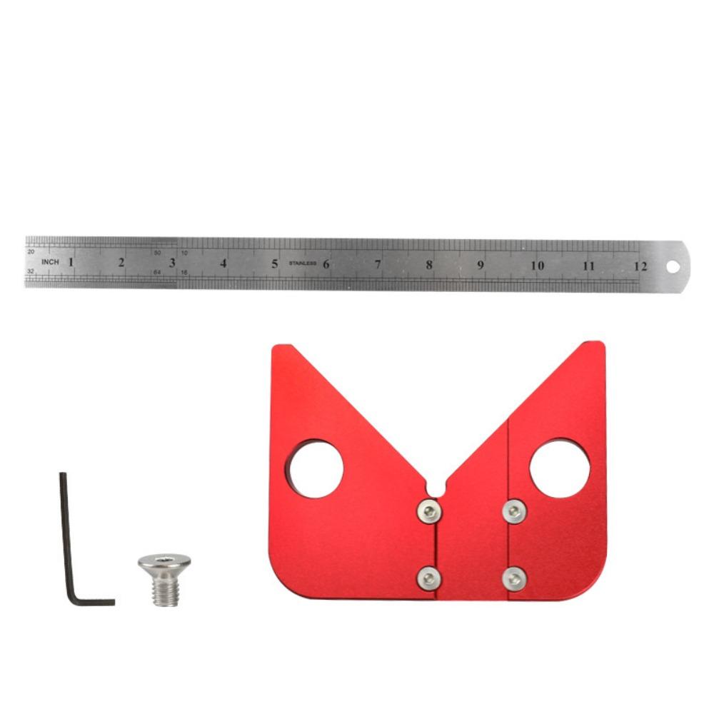

Detachable Square Centre Scribe Aluminium Centre Measuring Tools Centre Scribing Gauge DIY красный