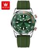 OLEVS 6751 Men's Automatic Watch Silicone Strap Waterproof Luminous Fashion Mechanical Watch for Men