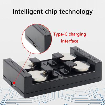 Efficient LIR2450 LIR2477 Button Cell Charger With Independent Charging Slot And Overcharge Protections Power Supply