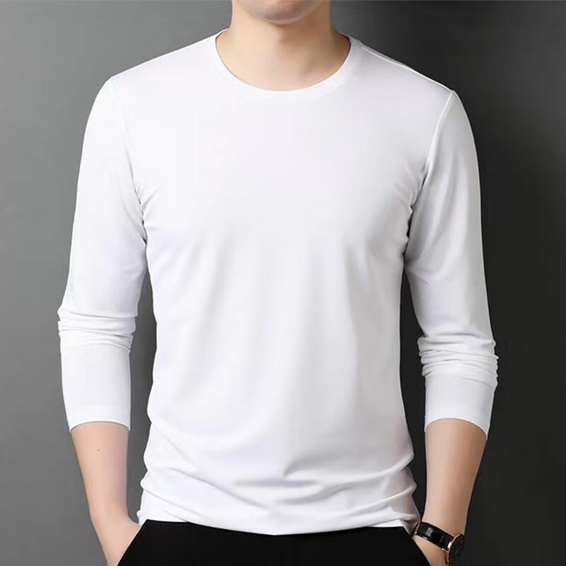 Raphenny Men's Modal Long Sleeve Crew Neck Top