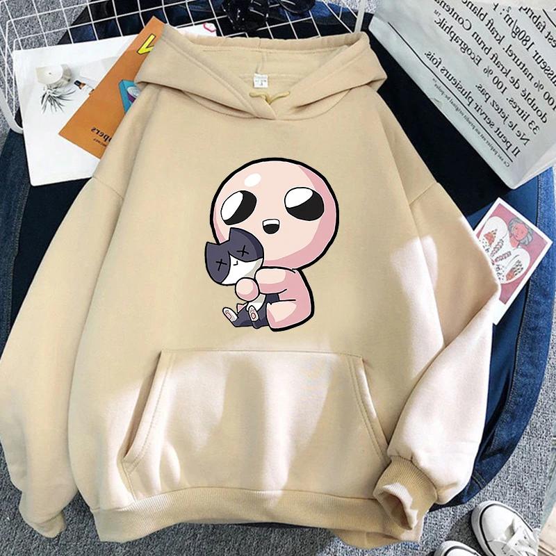Binding Of Isaac Hettegenser Morsom Tegneserie Dame/herre Hettegensere Unisex Genser Vintage Estetisk Harajuku Vinterklær