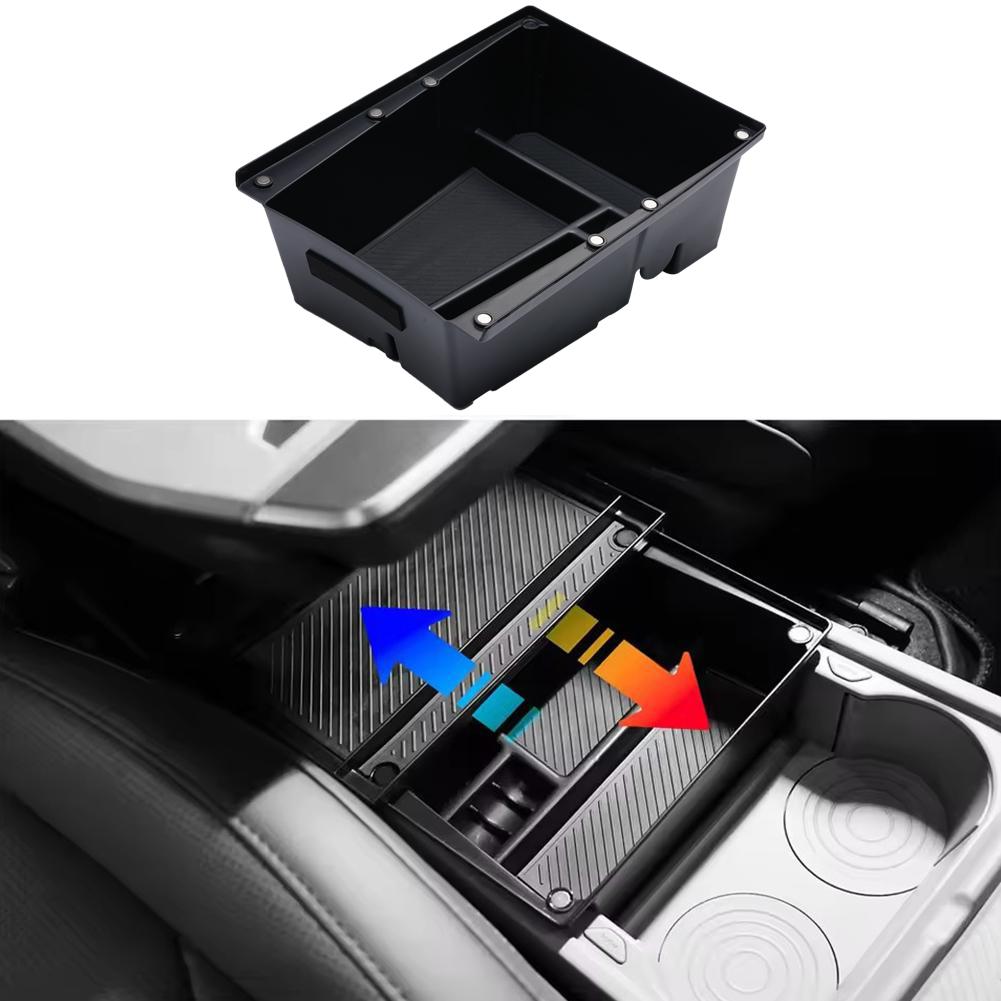 For KIA EV3 Car Center Console Organizer Tray Under Armrest Storage Box Anti-Slip With Card Slots & Coin Holder Accessories