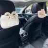 Car tissue box cute cartoon in-car paper box hanging armrest box paper towel wrapped car napkin box accessories