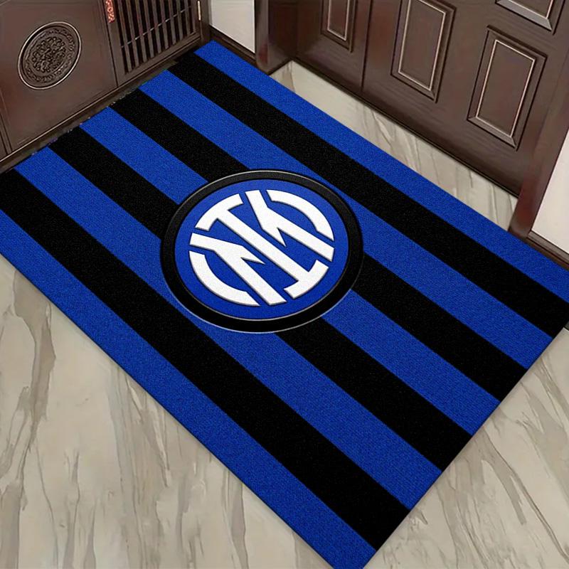 Tappeto Tappeto Inter Milan per Soggiorno Camera da Letto Casa Decorazione Divano, Tappetino Antiscivolo per Giochi Bambini