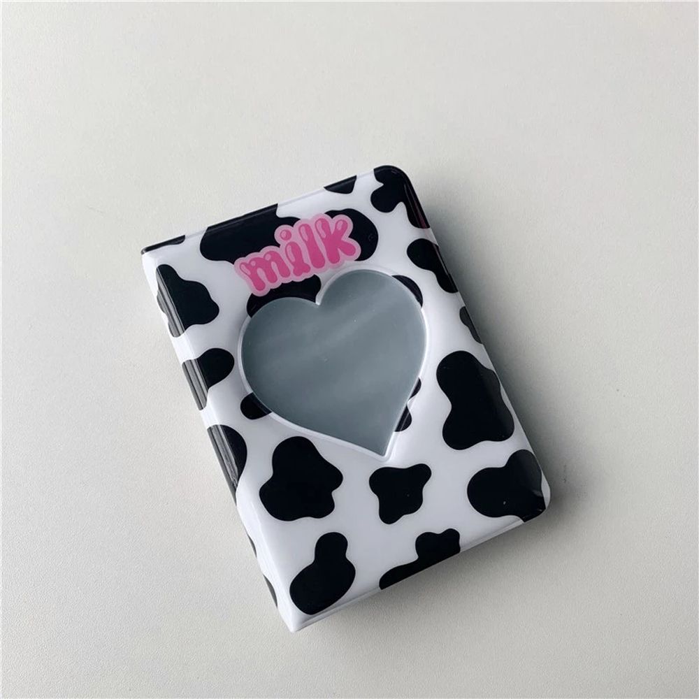 2 Mini Album Fotografici Kpop 7,6 Cm Con Portachiavi – Raccolta Foto A Forma Di Cuore – 40 Tasche In PVC (Stile 3)