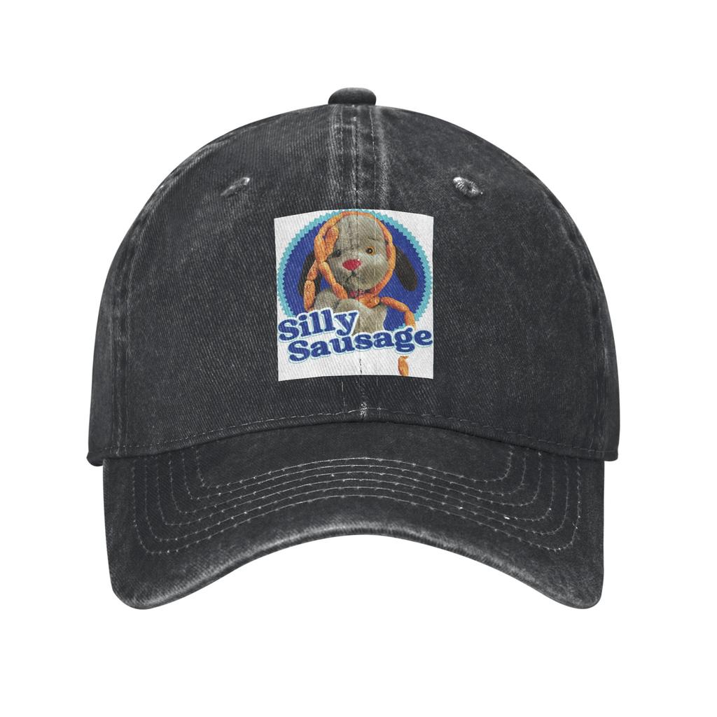 Sooty Sweep Silly Sausage Baseball Caps Washed Denim Hats Adjustable Casquette Hip Hop Baseball Cowboy Hat for Unisex