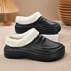 Winter Warm Kitchen Clogs Non-slip Waterproof Restaurant Working Shoes Eva Chef Cotton Slippers Size 36-45