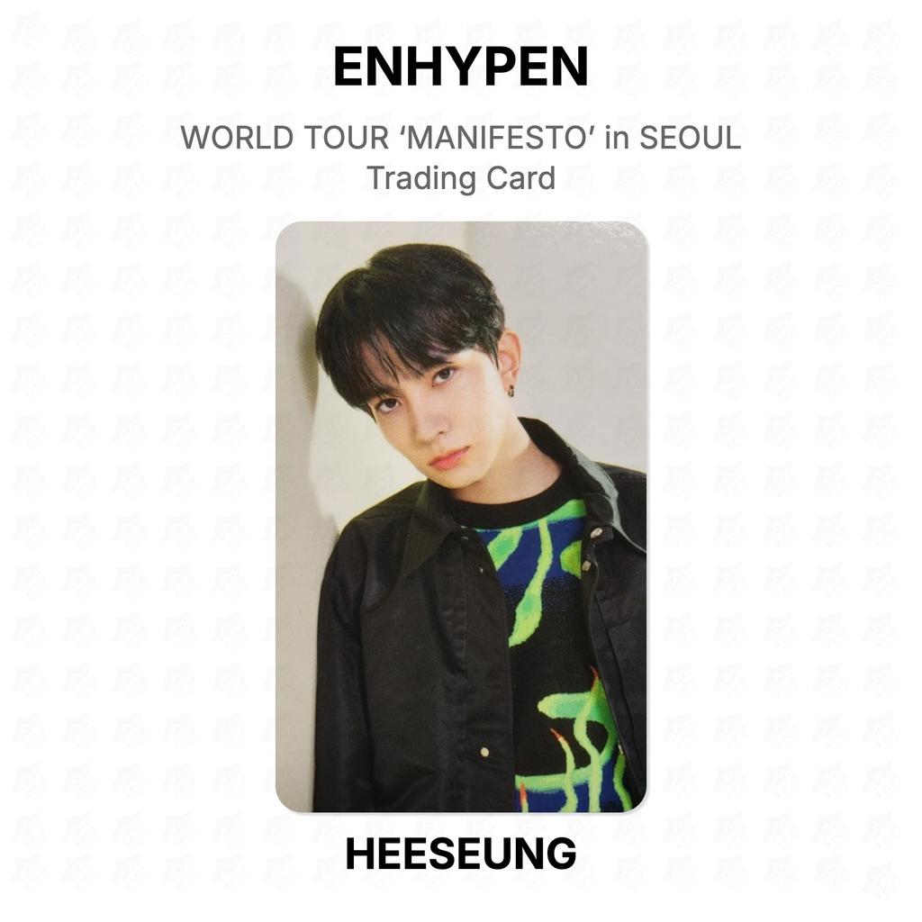 ENHYPEN WORLD TOUR ‘MANIFESTO’ in SEOUL Trading Card Official Photocard