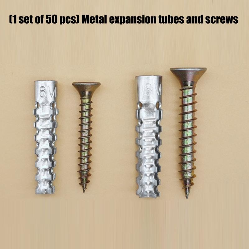 50Pcs Metal Expansion Screws Pipe Drilling Plug High Strength Metal Fasteners Expansion Tube Tapping Screws