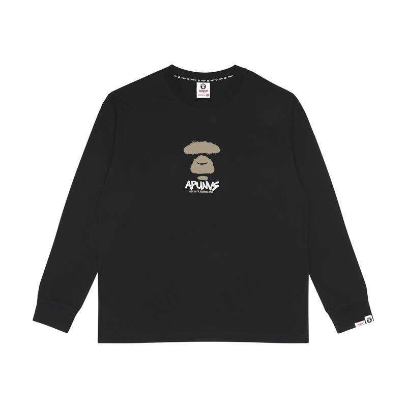 Aape T-Shirts Men's Crew Neck Moderate Straight Fit AAPLTM1200XXJ