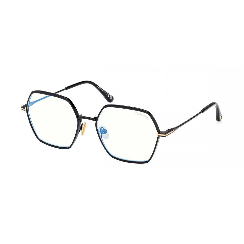 

Tom Ford Blue Light Block Women Eyeglasses Ft6050 B 001 Shiny Black/56-17-140
