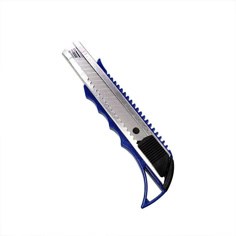 Large Stainless Steel Utility & Wallpaper Knife with Holder - Industrial Paper Cutter & Unboxing Tool