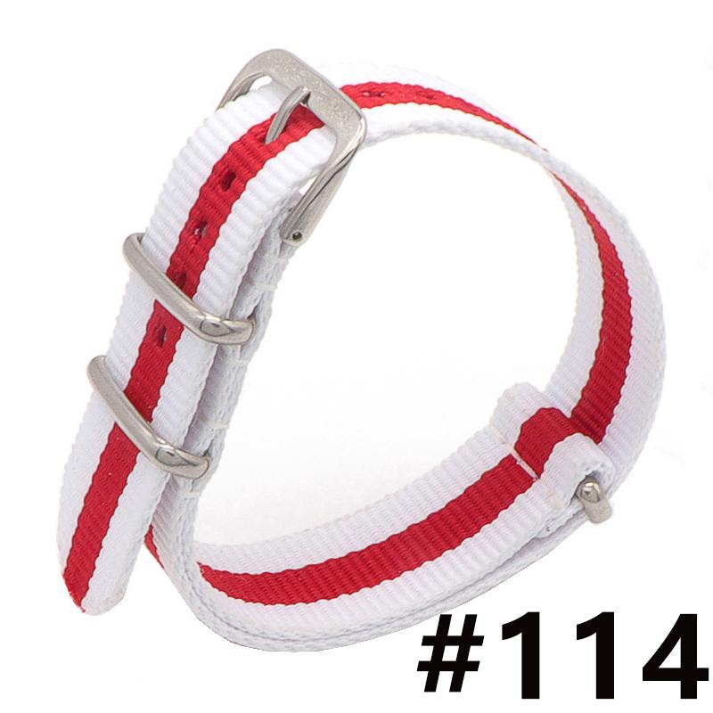 18MM 20MM 22MM Nylon Watch Band Sport Casual Straps Replacement With Stainless Steel Buckle For Men Women's Watch Accessories