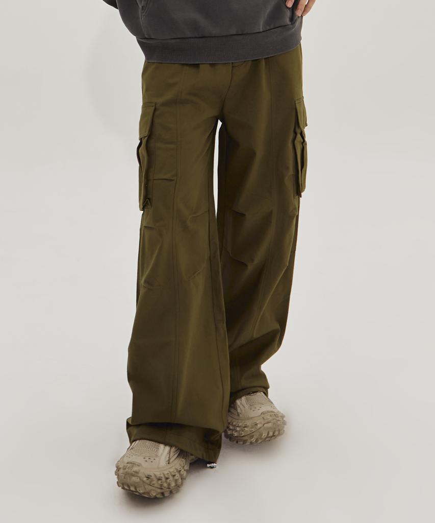 BORN CHAMPS [4 Colors] Camo Wide Cotton Cargo Pants B23Fb02
