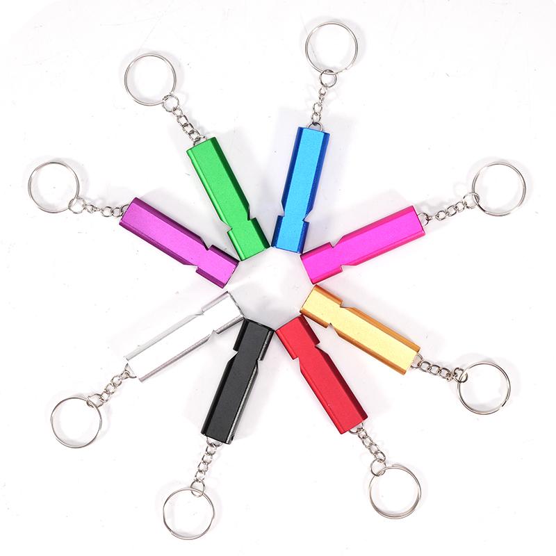 Birds Training Whistle Aluminum Alloy Survival Whistle Portable Emergency Keychain Whistle Pet Bird Parrot Training Tools