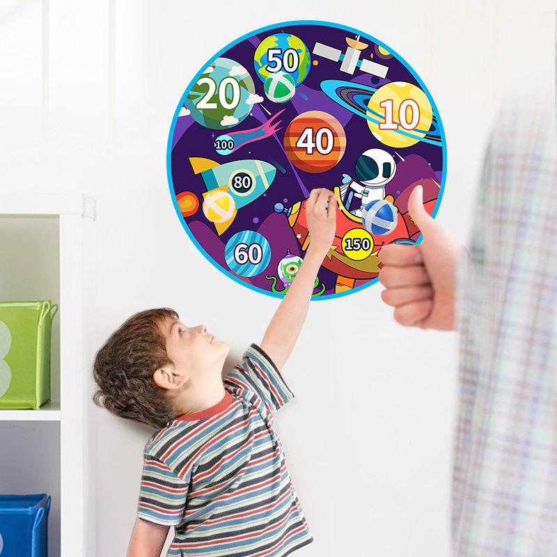 Kids' Cartoon Sticky Ball Dartboard - Educational Indoor Target Sports Toy