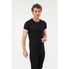 Ecru Crew Neck Short Sleeve Men's Top Thermal Underwear