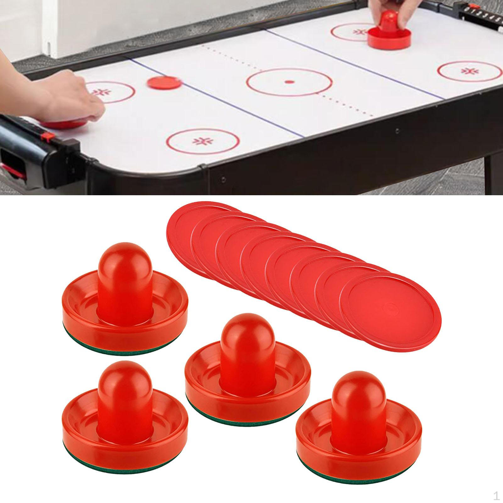 4 Air Hockey Duwers En 8 Pucks 2,5 Inch Schuif Duwer voor Bordspel