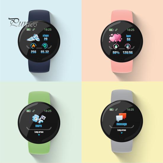 Smart Watch D18S 1.44 Inch Touch Control Heart Rate Monitoring Large Sport Screen Men Ladies Bracelet Fitness Tracker for Running