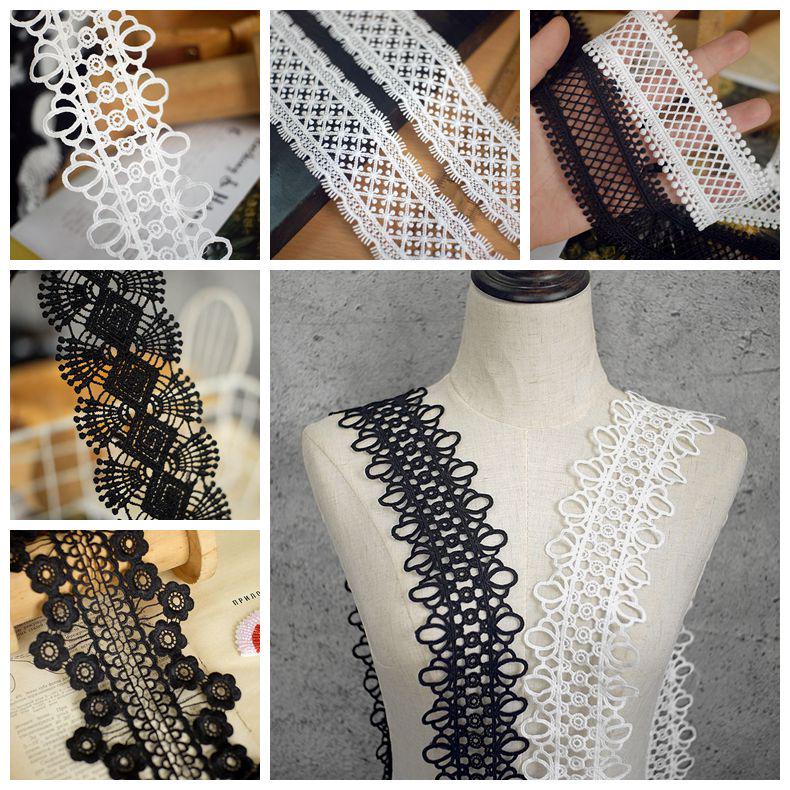 Water-Soluble Lace Trim Edge for DIY Clothing Accessories